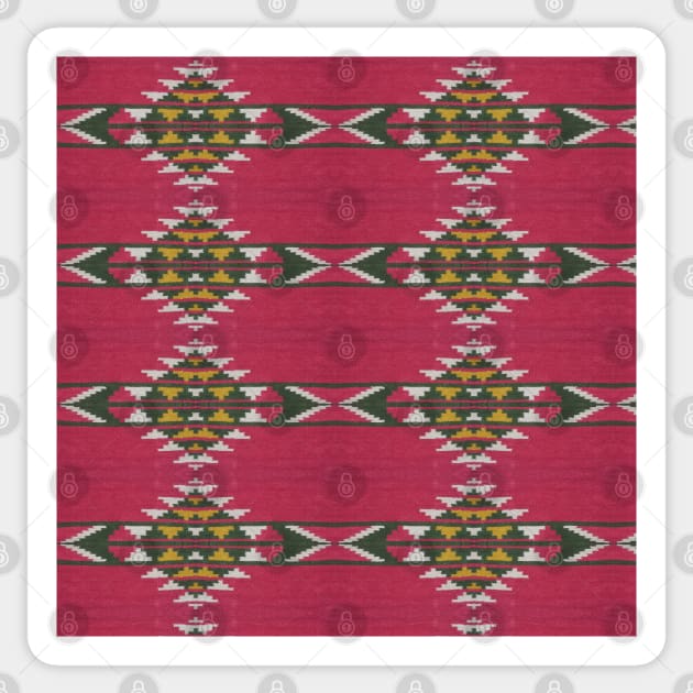 Textured Navajo Pattern Sticker by justrachna